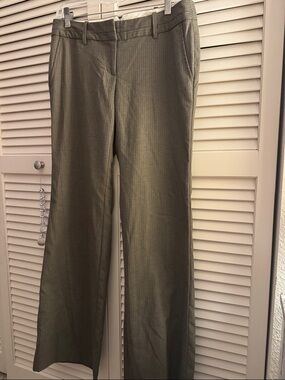 Ann Taylor Striped Brown/Gray Marisa Trousers Size 4 - EUC